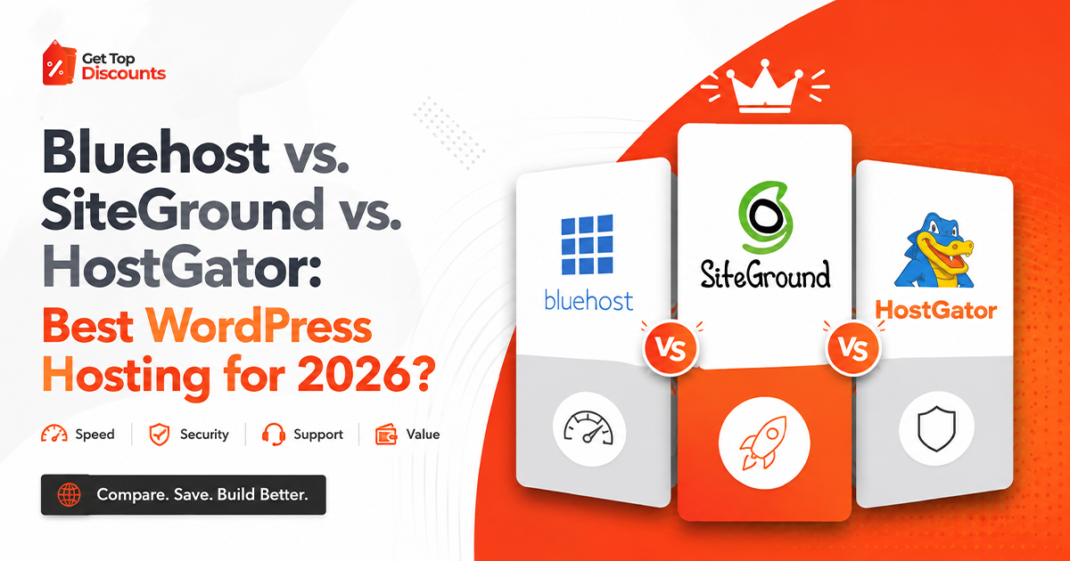 Technical comparison of Bluehost vs SiteGround vs HostGator WordPress hosting plans for 2026.